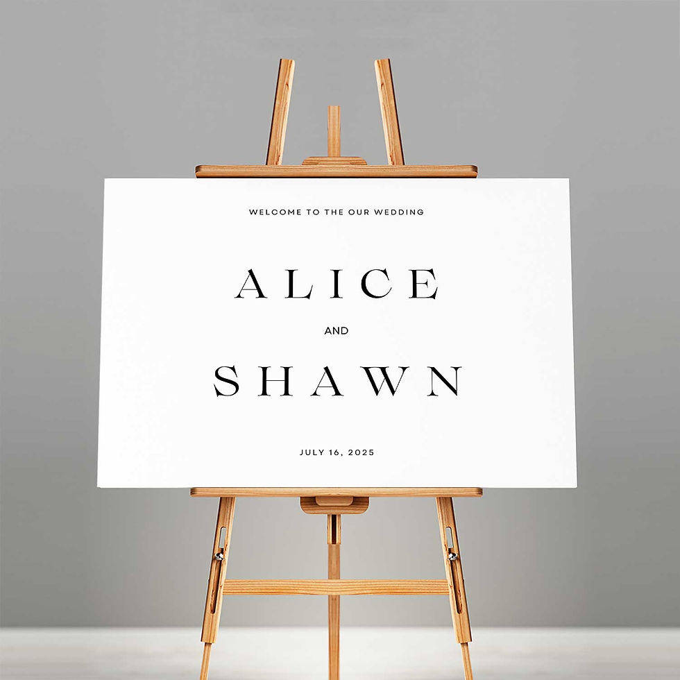 Wedding Welcome Sign - L26