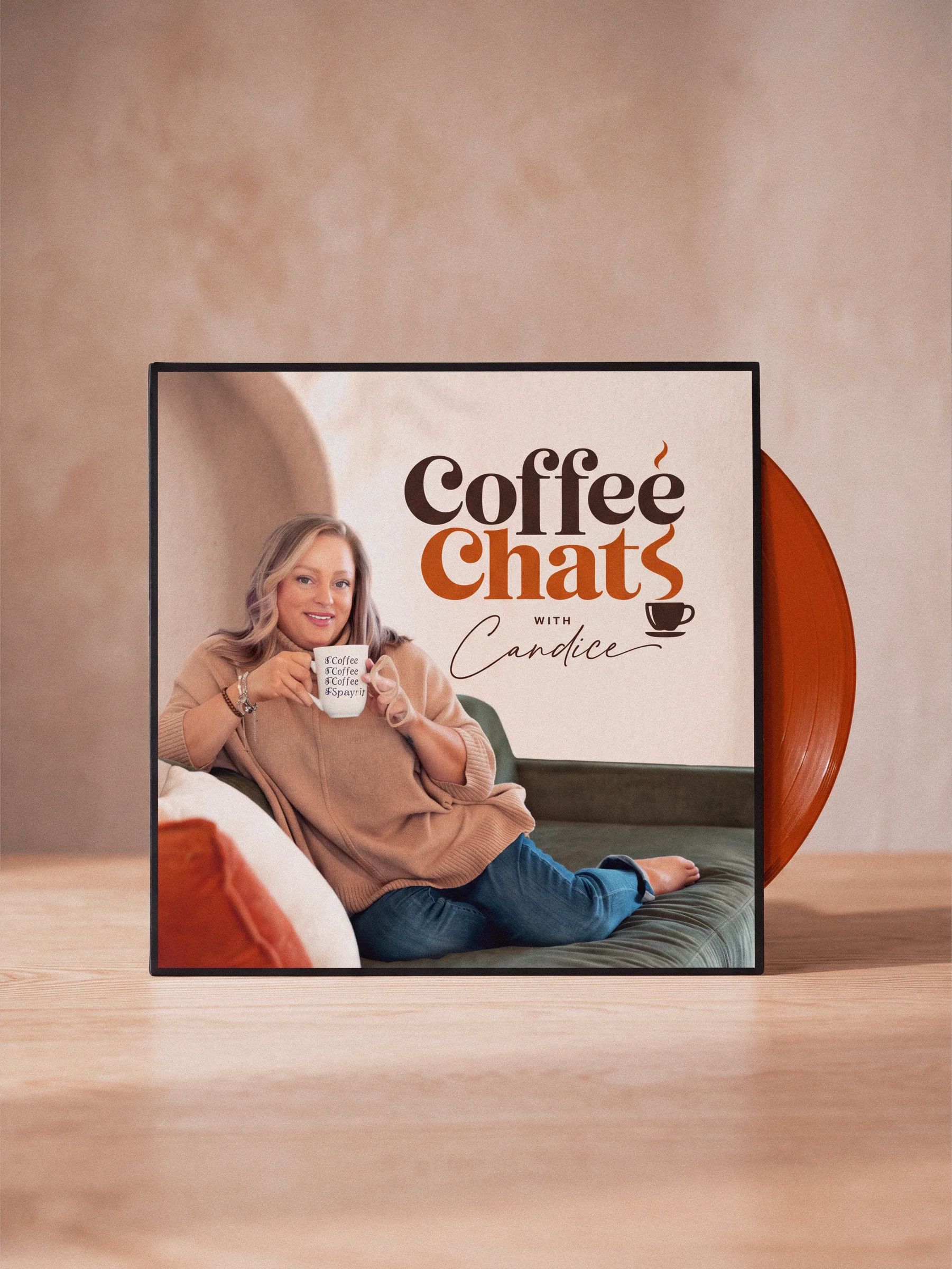 Coffee Chats with Candice podcast branding