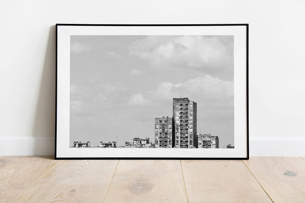 Thumbnail: Blocks Belgrade black & white