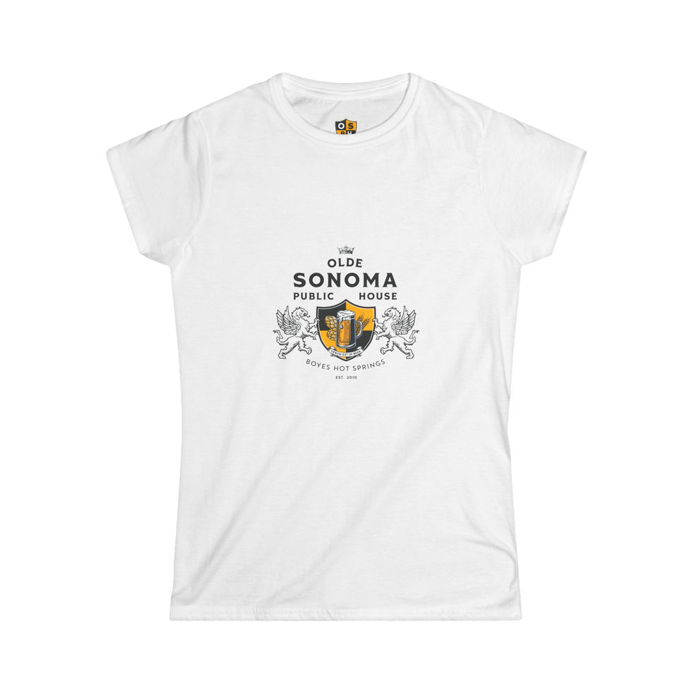 osph white t-shirt with full logo on the front