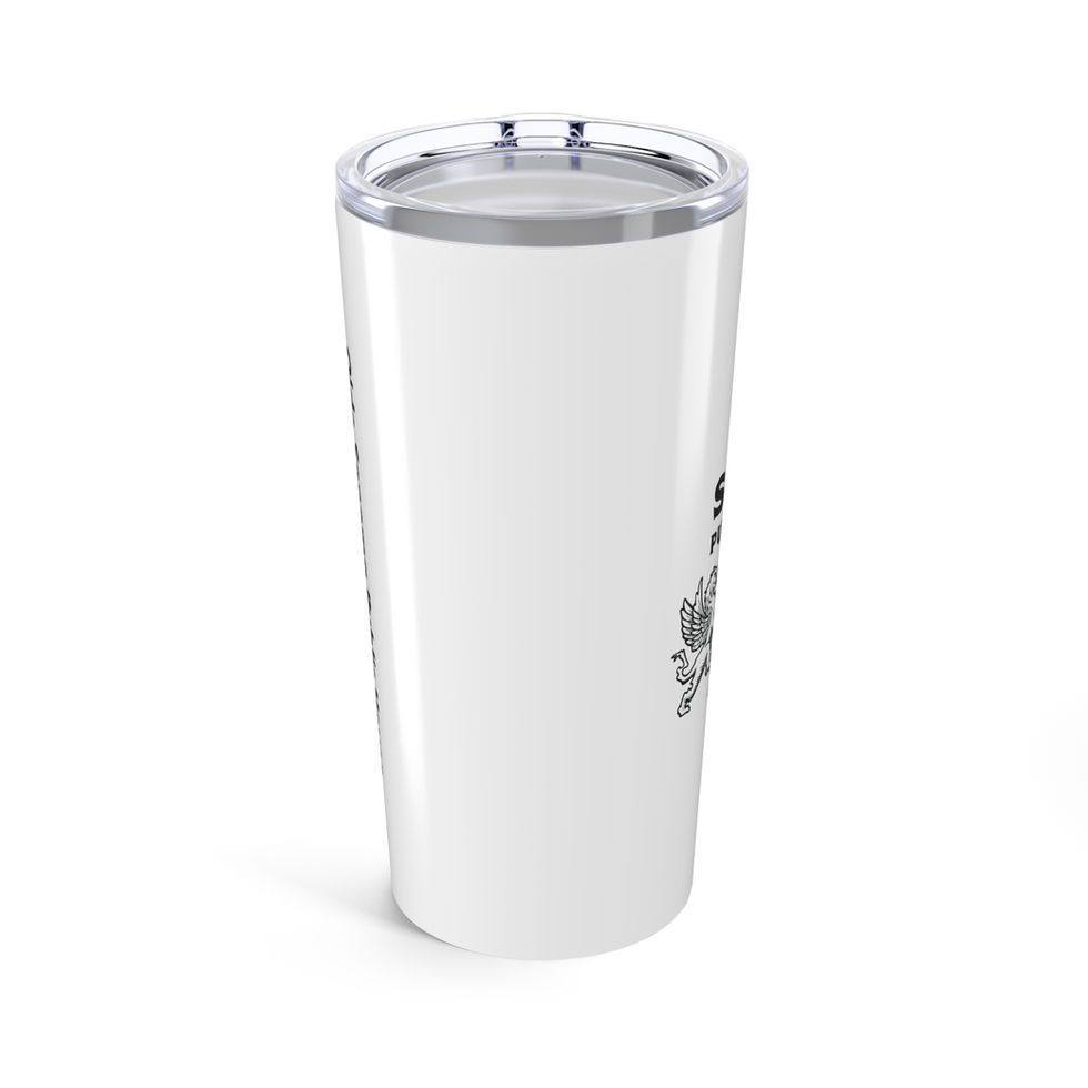 white tumbler back with no graphics
