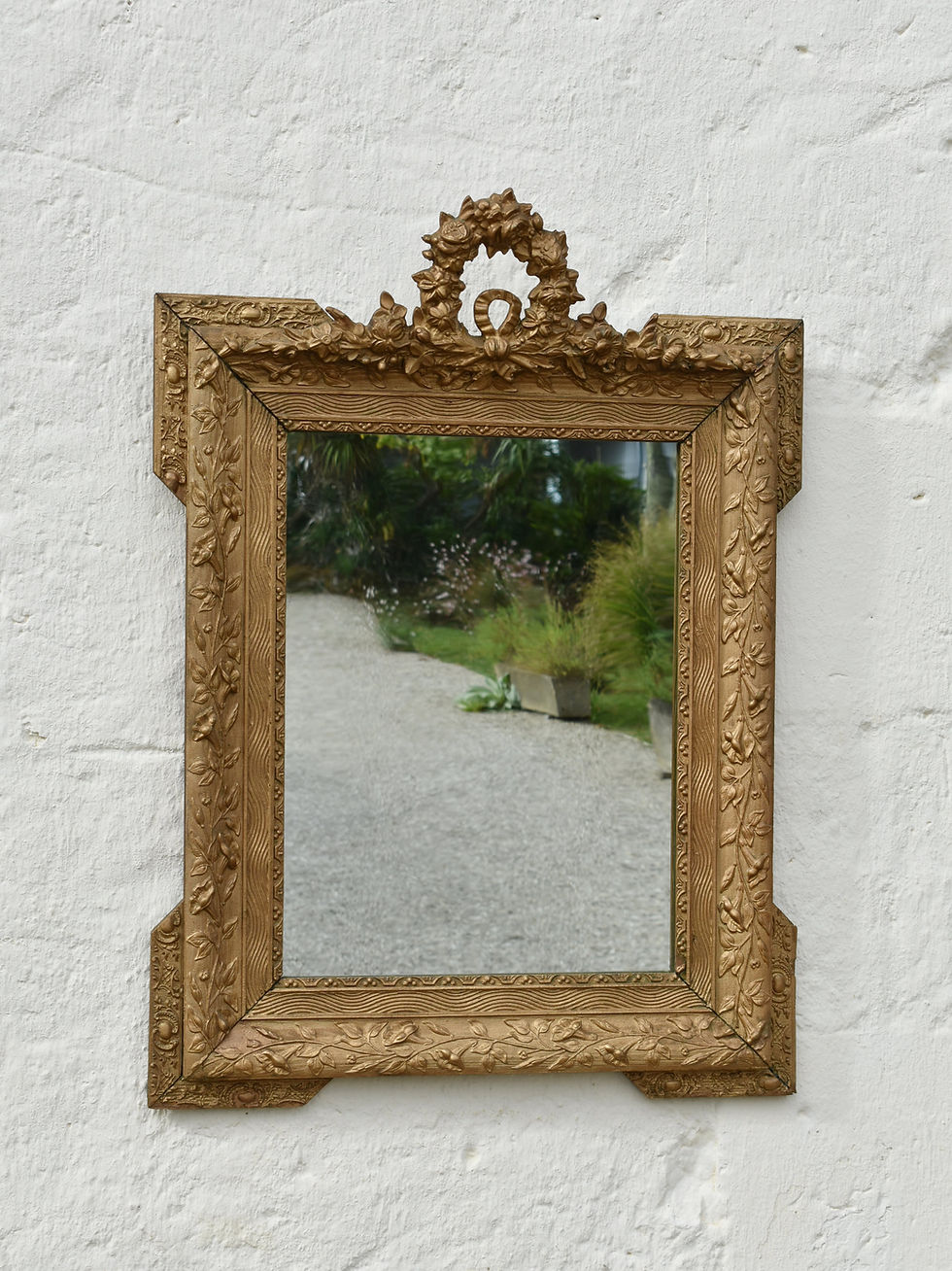 Thumbnail: French Antique Giltwood Wall Mirror, Napoleon III, Louis XV Revival, c.1870