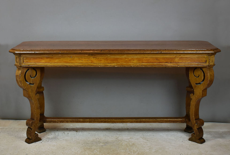 Miniature : Antique French Hall Console Serving Table
