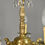 Miniature : French Antique Gilt Brass & Cut Glass Chandelier