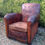 Miniature : French Art Deco Leather Club Armchair