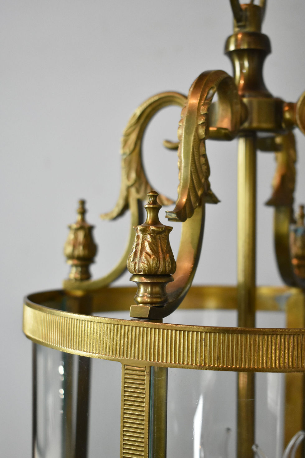 Thumbnail: Large French Antique Bronze Four Light Hall Lantern