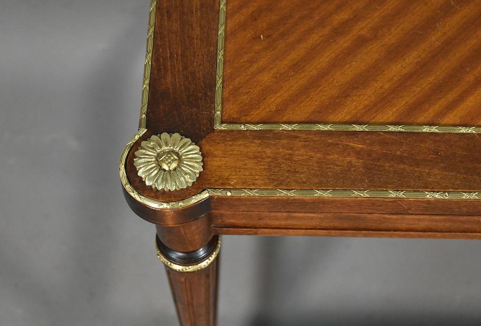 Miniature : French Coffee Table with Nest of 4 Tables Louis XVI Style 1950s