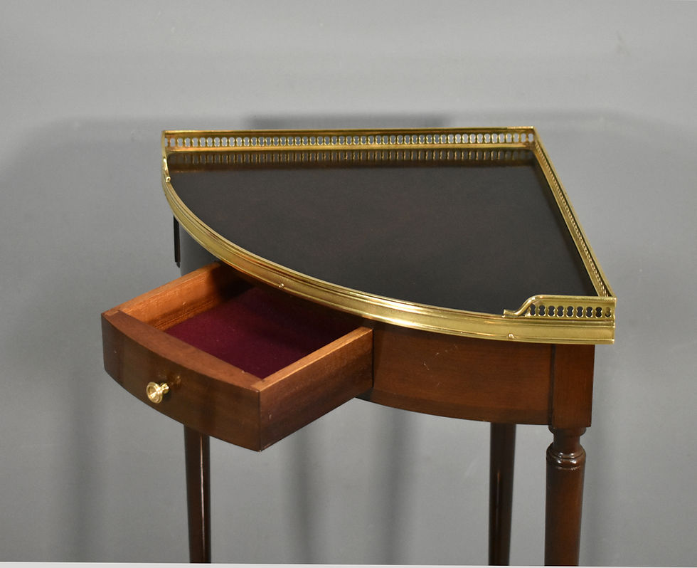 Thumbnail: Mid-Century Mahogany Corner Table