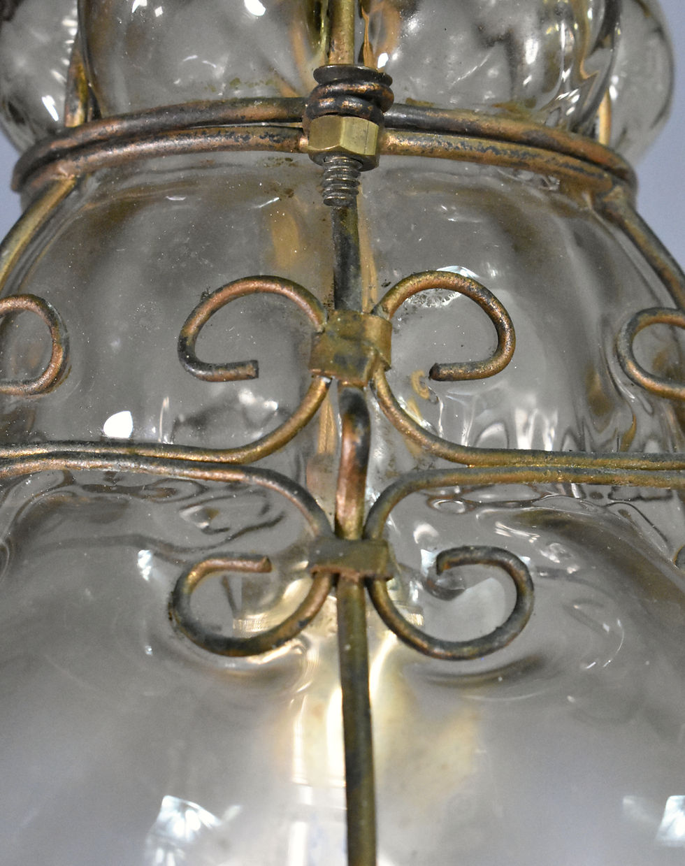 Thumbnail: Hand Blown Murano Glass Caged Lantern