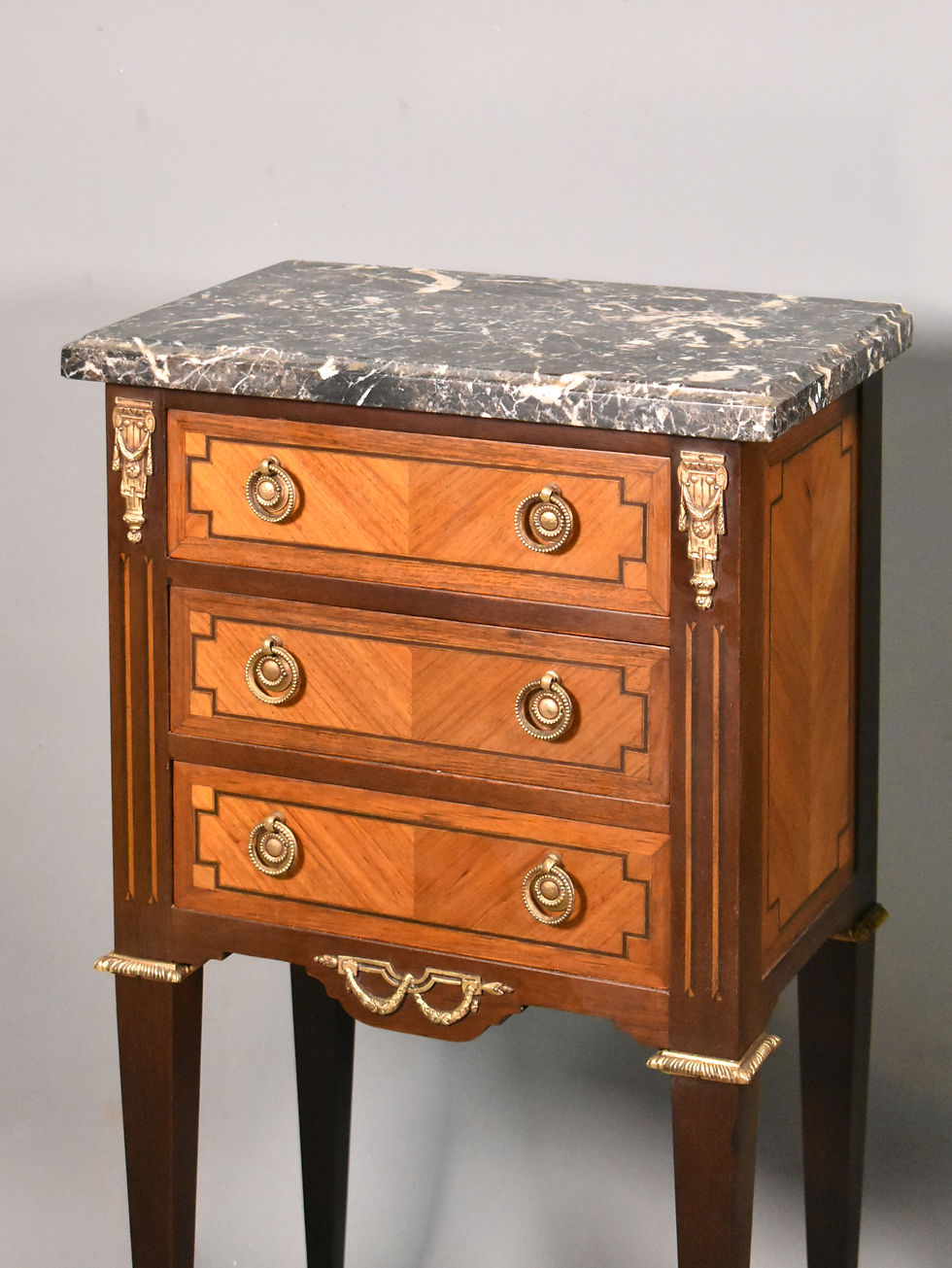 Thumbnail: Pair Bedside Cabinets Louis XVI Directoire Style