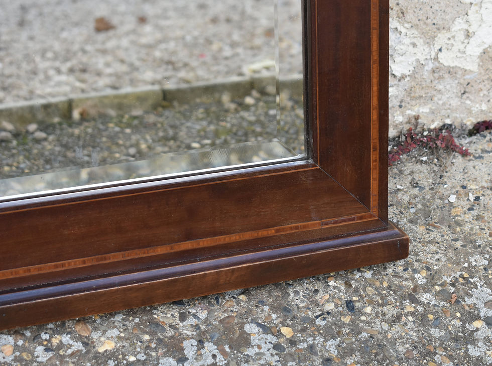 Miniature : Large Antique French Overmantel Mirror