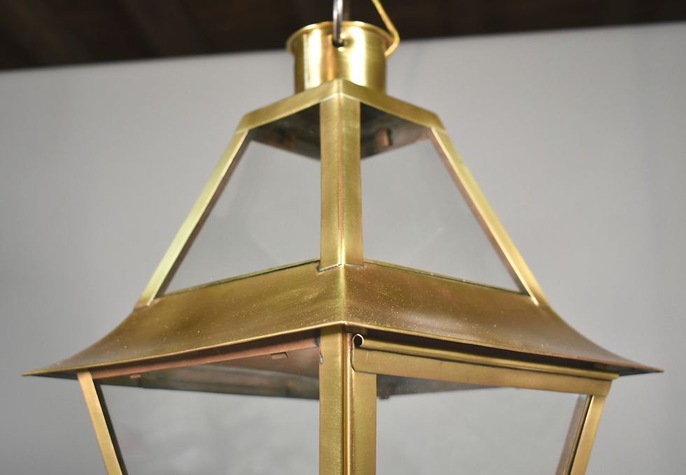 Miniature : French Interior Brass Lantern Mansard Style