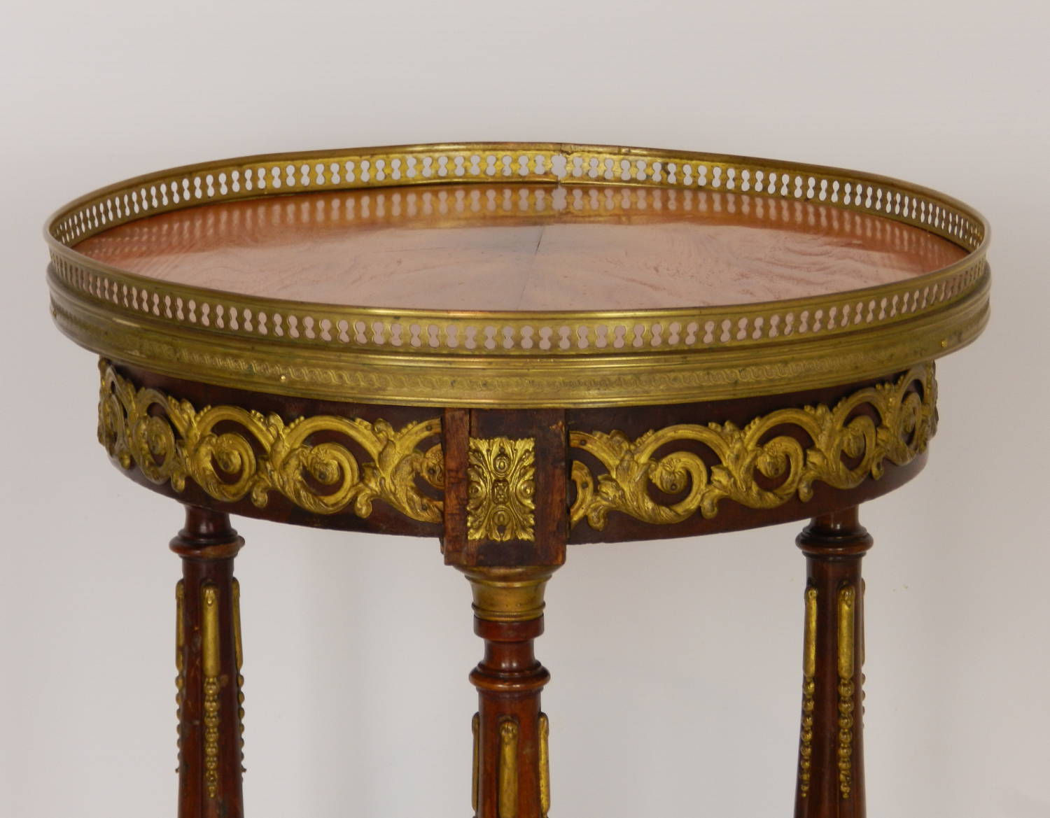 French Mahogany Side Table Sellette