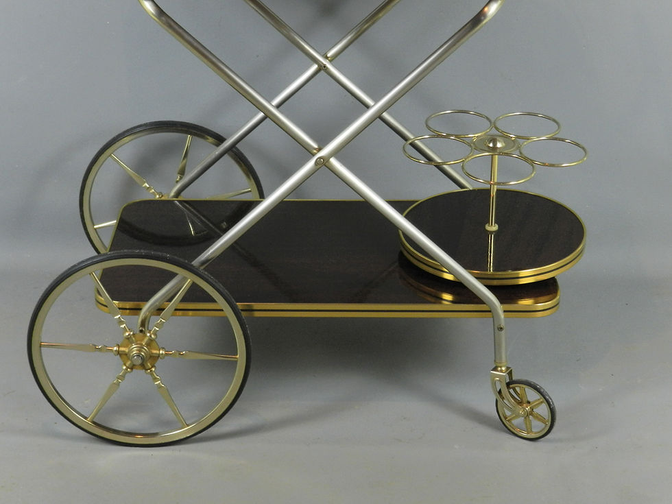 Miniature : French 1960's Trolley Bar Cart