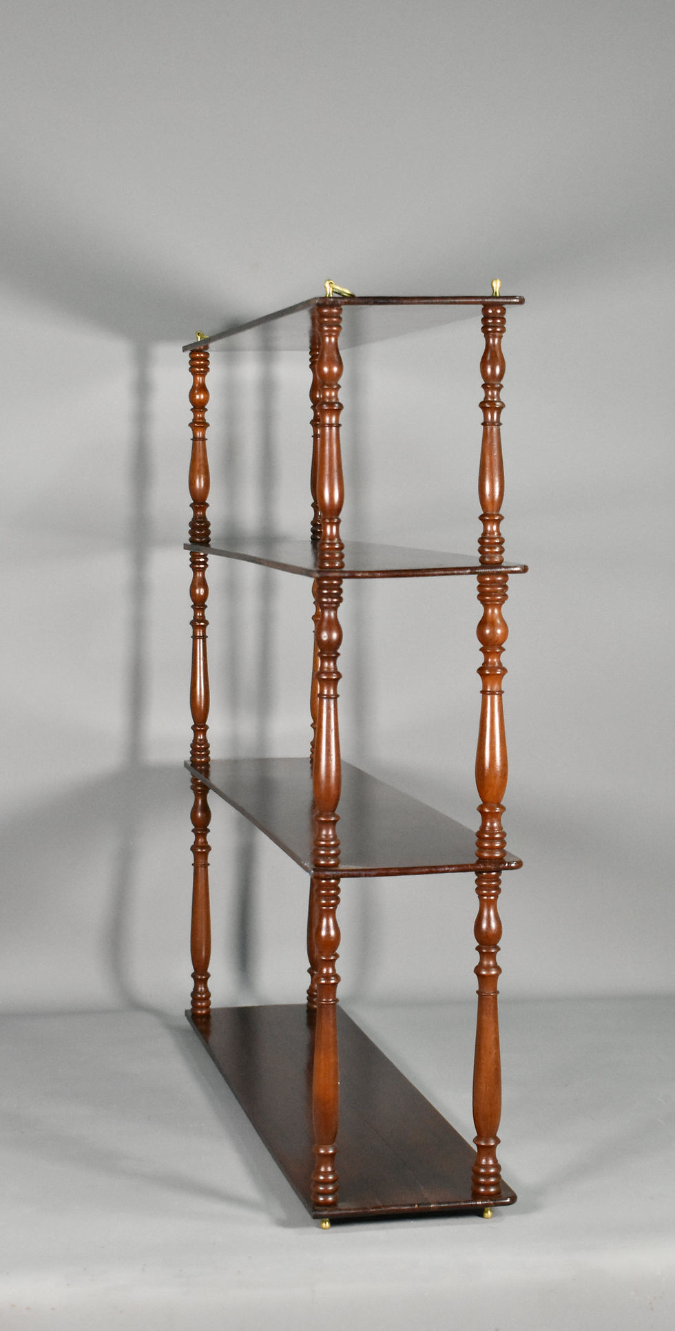 Thumbnail: French Mahogany Wall Shelf / Étagère, Napoleon III, 19th Century