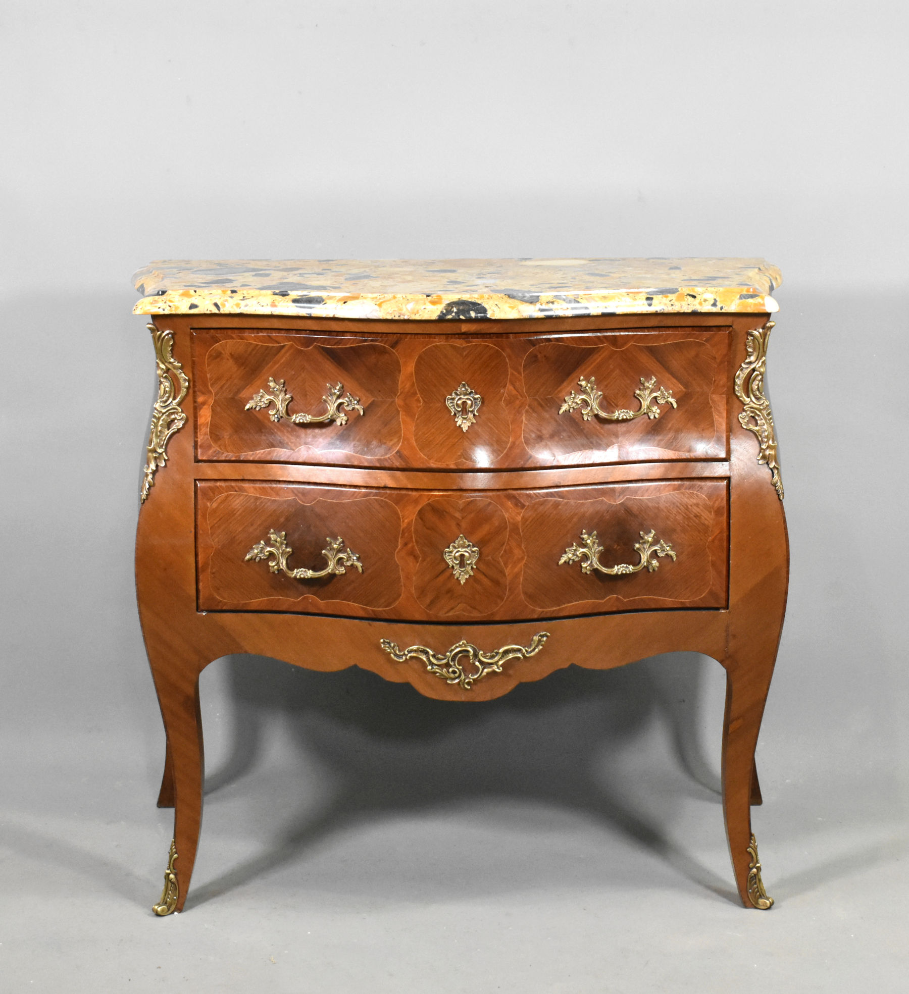 French Bombe Commode Louis XV Style