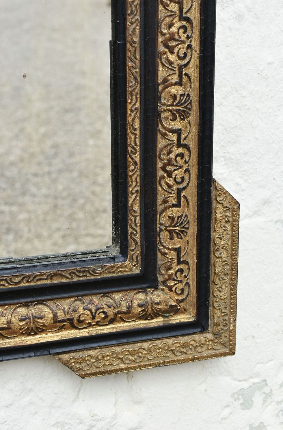 Thumbnail: Ebonised & Giltwood Mirror Napoleon III Second Empire