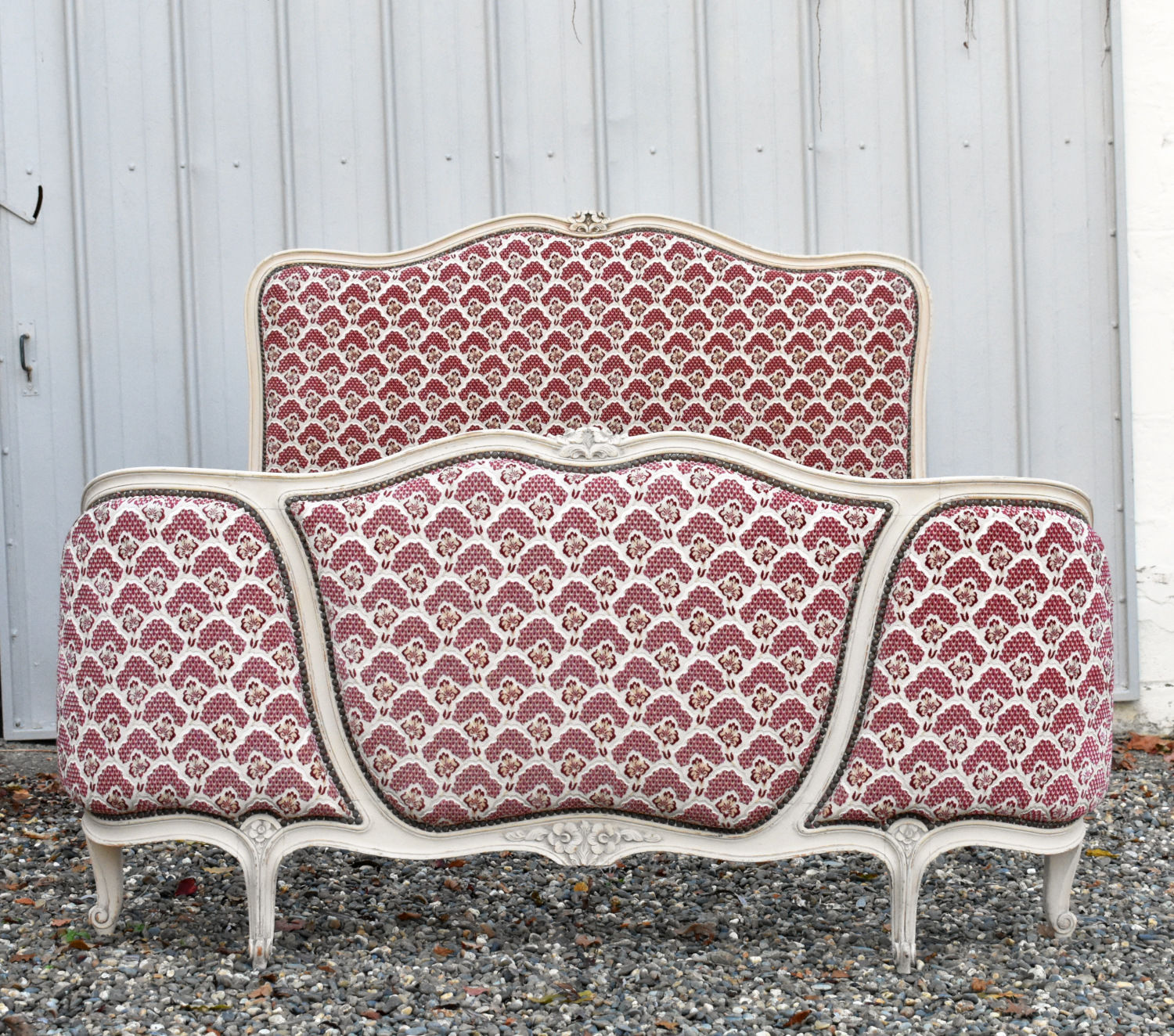Antique French Demi-Corbeille Bed Louis XV Style