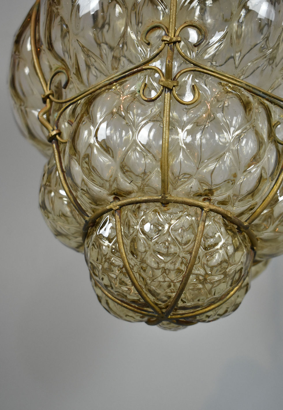 Miniature : Hand Blown Murano Glass Cage Pendant Light