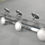 Miniature : French Art Deco Aluminium Coat & Hat Rack