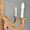 Miniature : French Provincial Four Arm Chandelier in Solid Oak