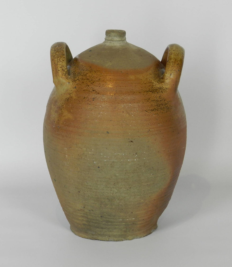 Miniature : French 20th Century Stoneware Wine Carrier