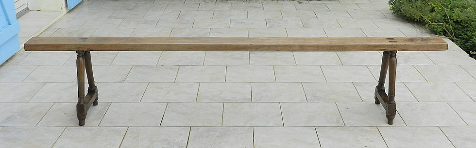 Thumbnail: Extra Long French Oak Bench Settle