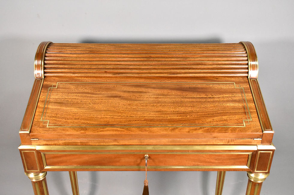 Thumbnail: Bonheur Du Jour Cylinder Desk Louis XVI Style