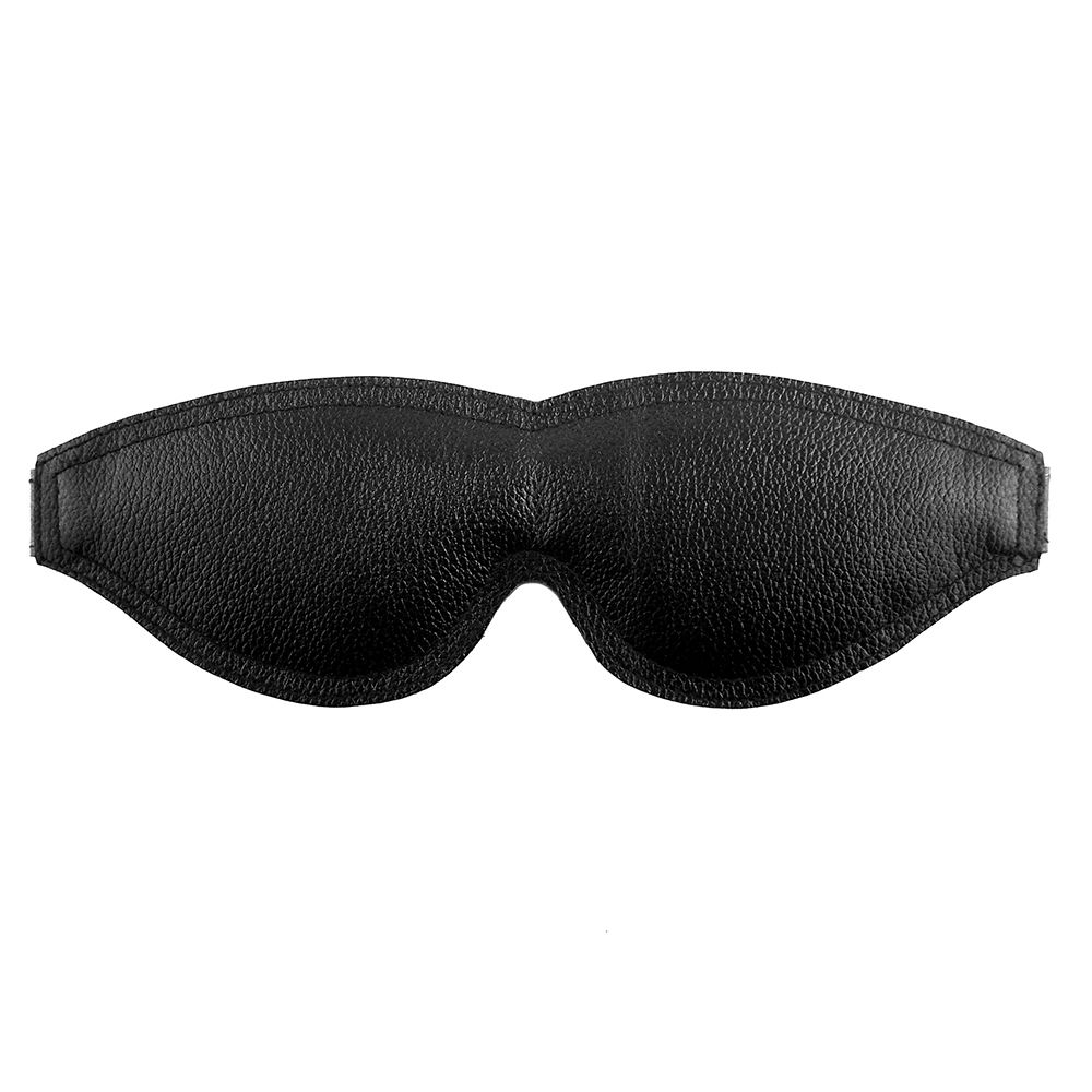 Large Padded Leather Blindfold