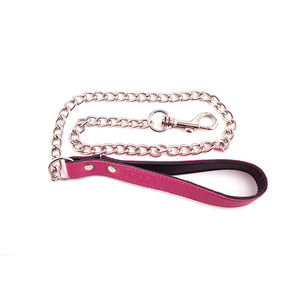 Thumbnail: Genuine Leather Lead with Chain