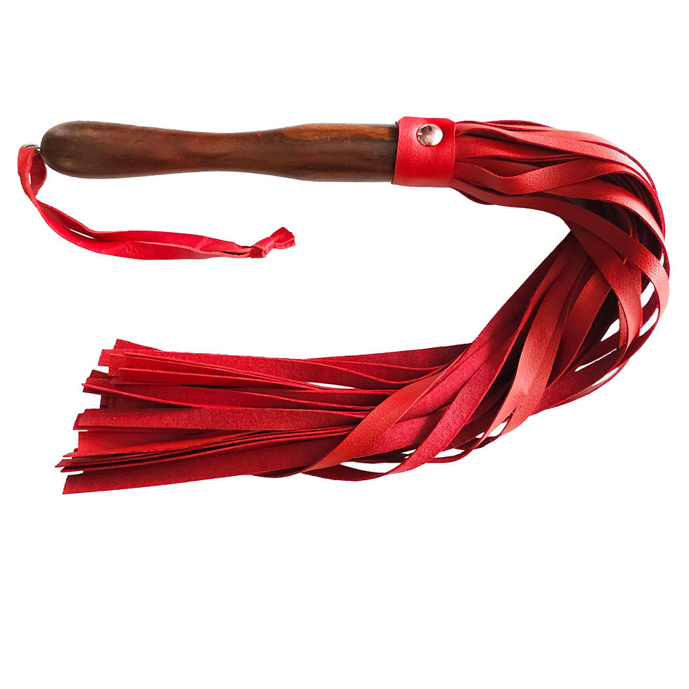 Thumbnail: Vegan Fetish Play Wooden Handle Flogger