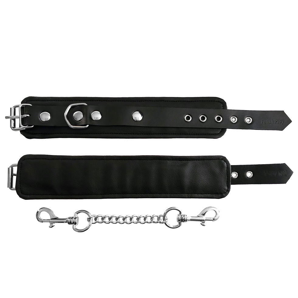 Thumbnail: Vegan Fetish Play Wrist Cuffs