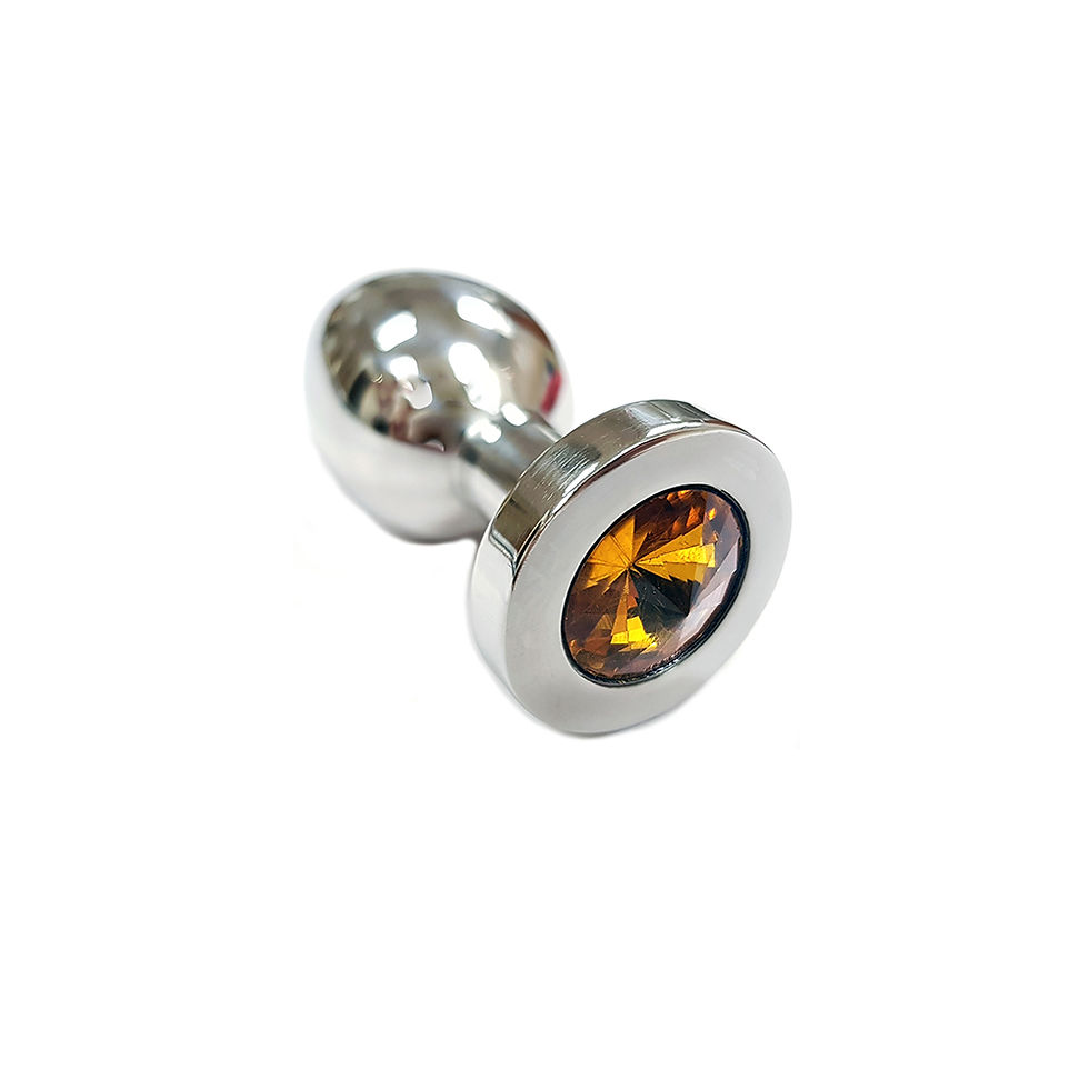 Thumbnail: Plain Solid Stainless Steel Anal Butt Plug (Medium)
