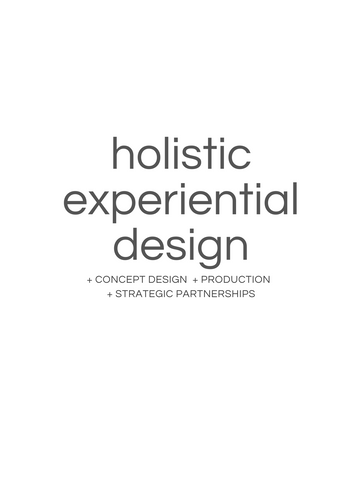 holistic experiential design