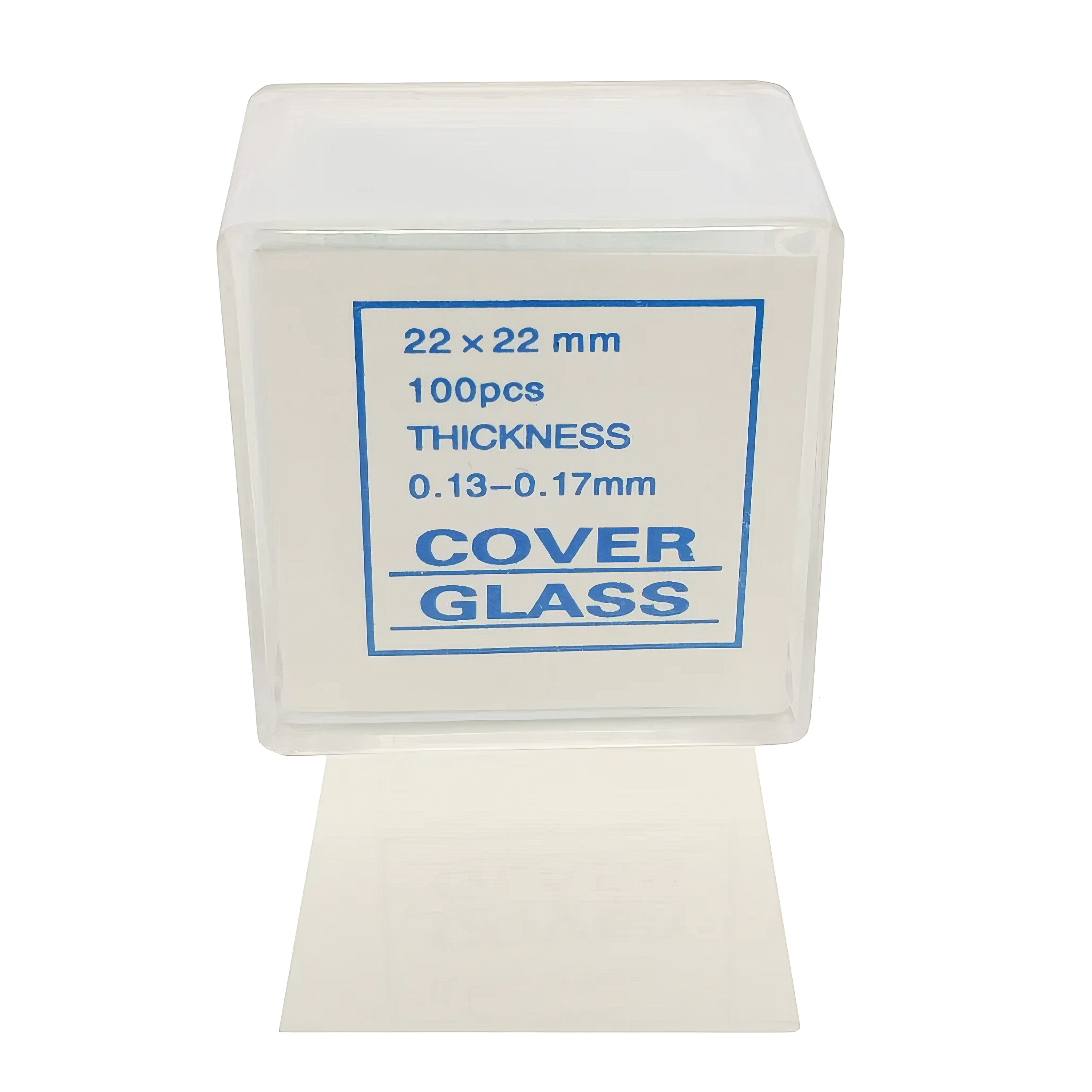 Pre-Cleaned Glass Microscope Cover Slips, 22mm x 22mm, Size #1 (Pack of 1000)