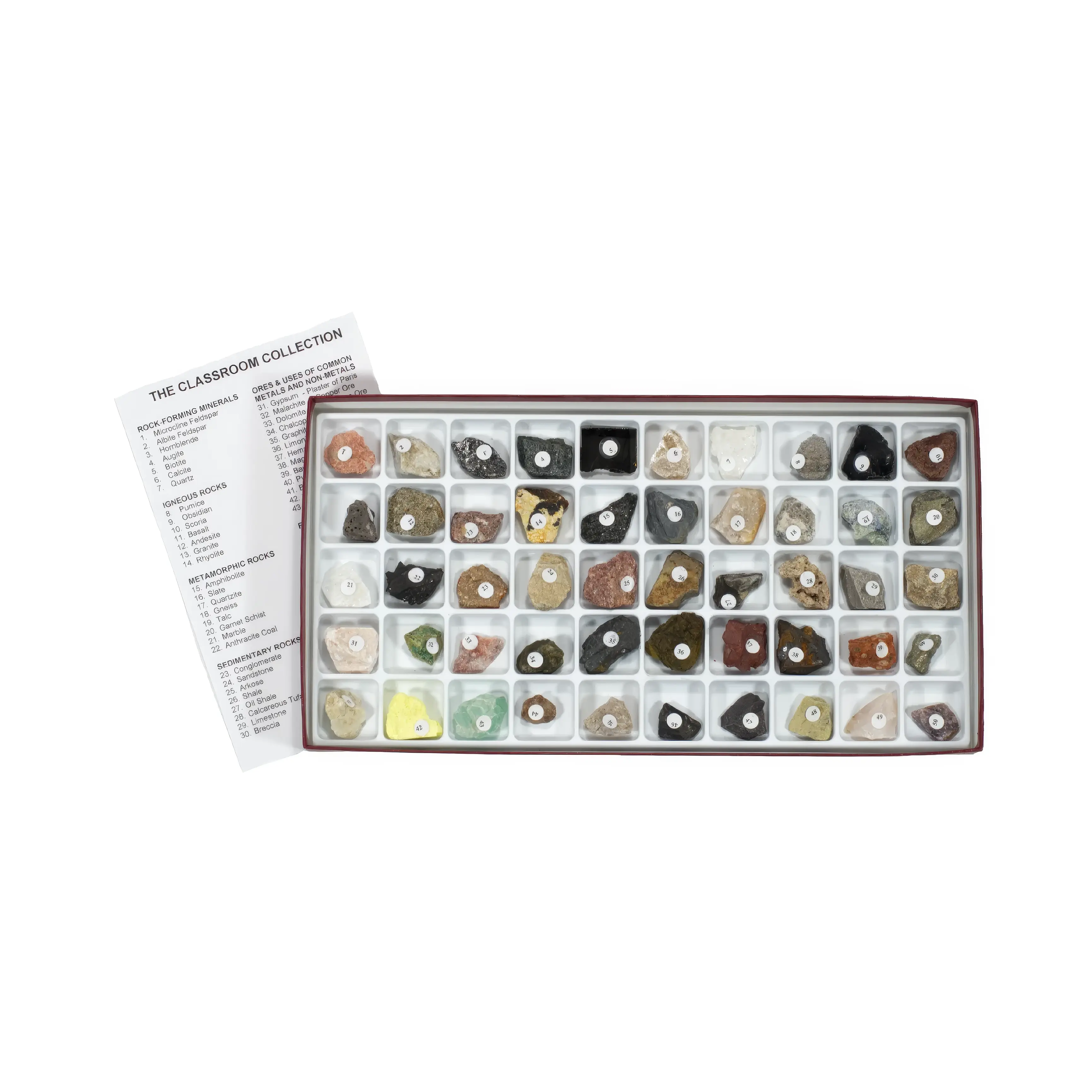 Scott Resources 2130 - Classroom Collection Of Rocks & Minerals - 50 Specimens