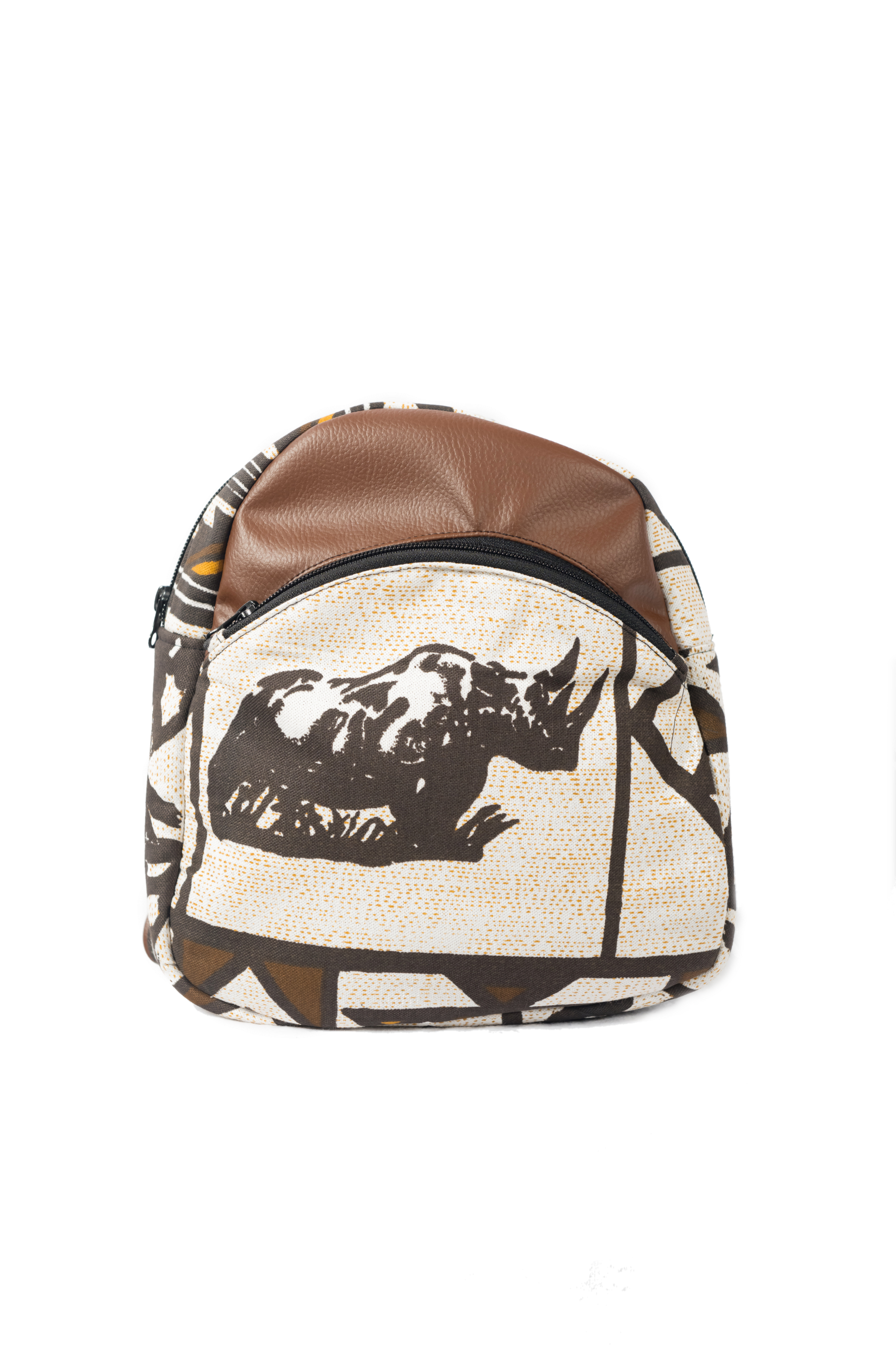 Petit Sac à Dos Simili Cuir Marron BIG THREE