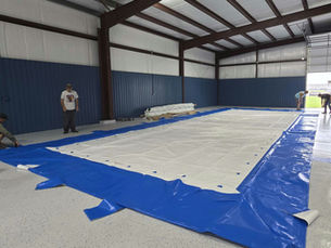 MPK Dog Pool for dog swimming and dock diving goes up!