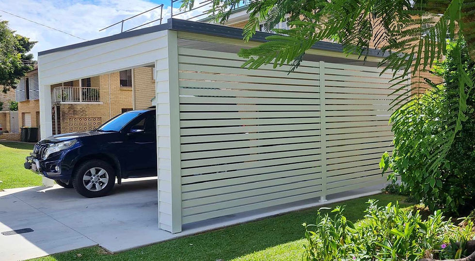 Scroll through our photos gallery of aluminium screens for carports