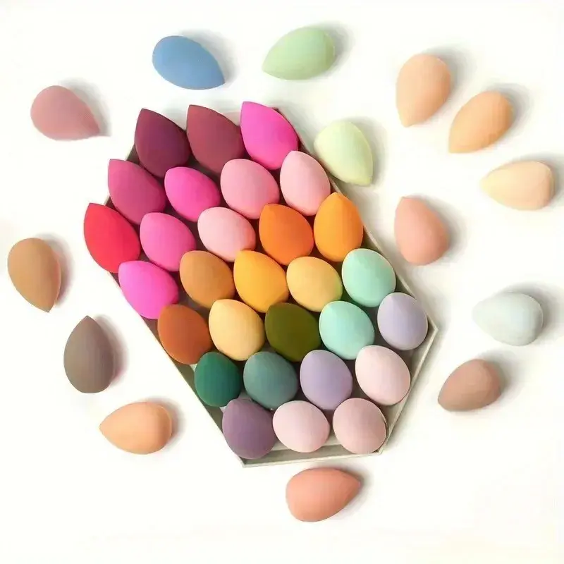 Thumbnail: 1/7/18PCS Makeup sponge latex free fragrance free makeup sponge wet and dry powd