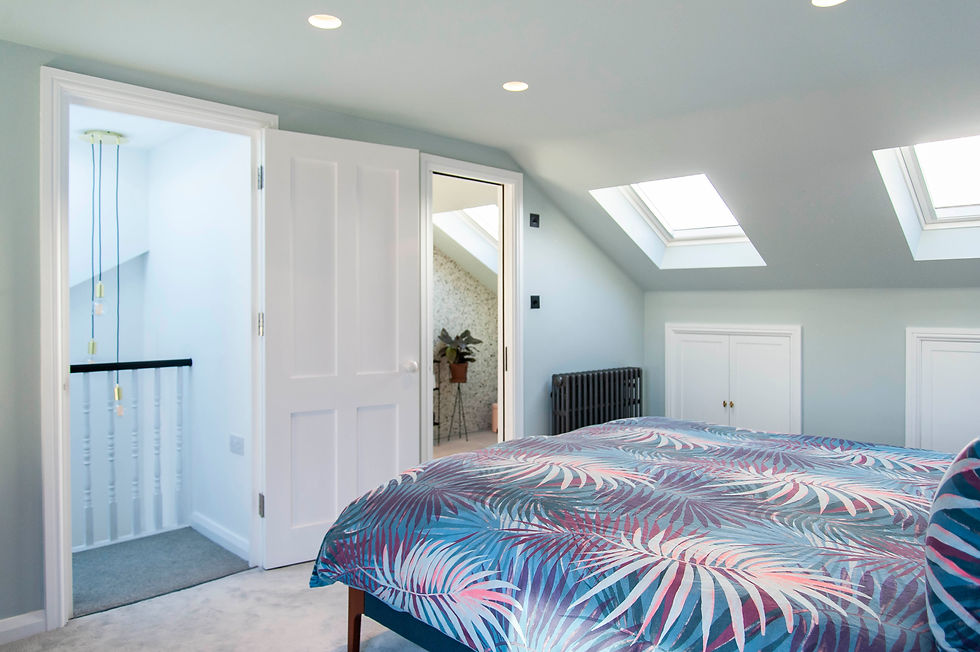 Modern loft conversion projects in London bedroom