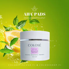 Hellävaraiset AHA puhdistuslaput kuorivat heleyttäen ihoa. Ihohuokosia supistavat laput auttavat vähentämään ihon epäpuhtauksia ja häivyttämään juonteita.