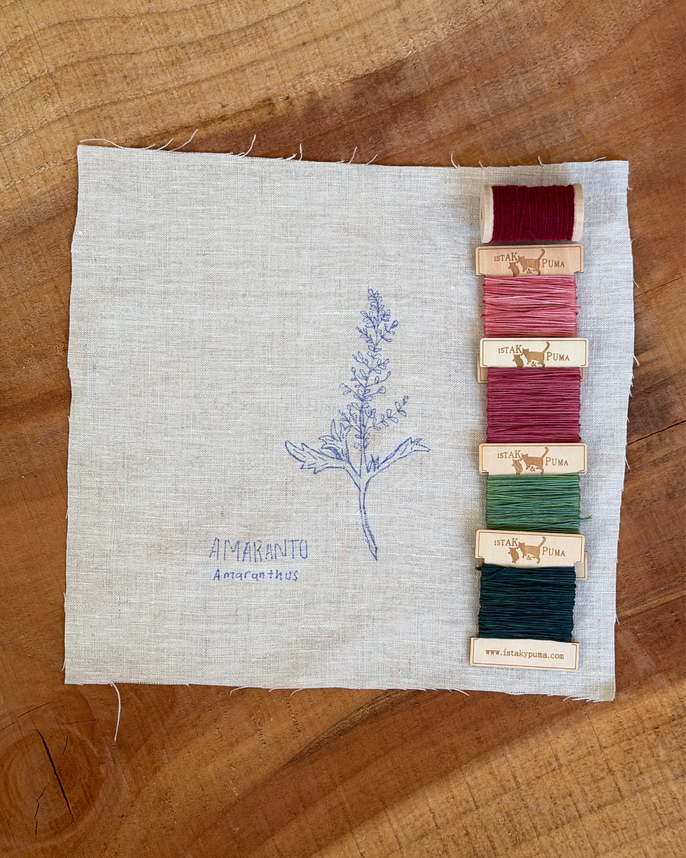 Miniatura: Borda tu flor tintórea