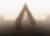 An otherworldly fog envelops the towering stone arches of Iceland’s Arctic Henge as the mi