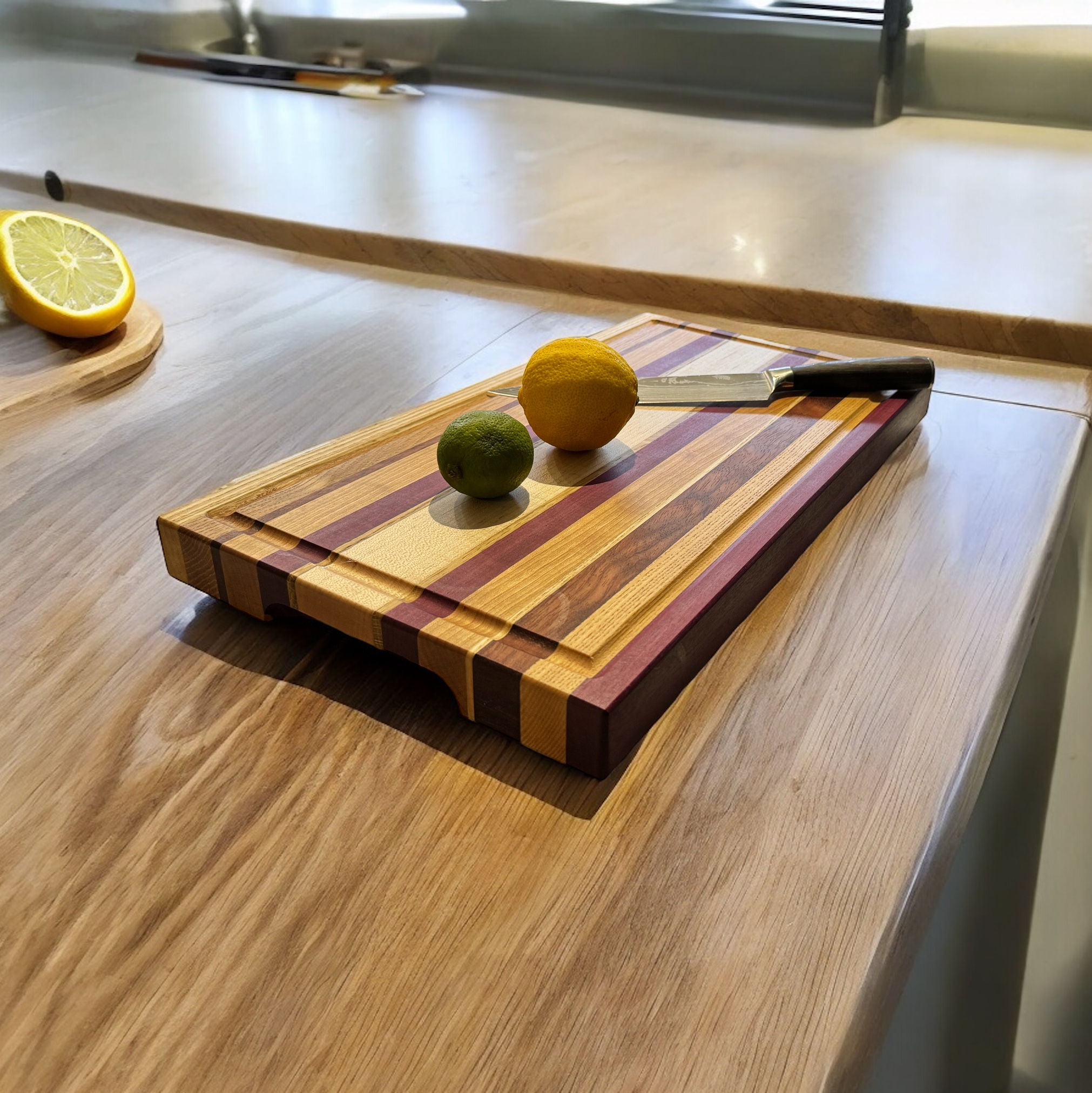 Edge grain chopping boards