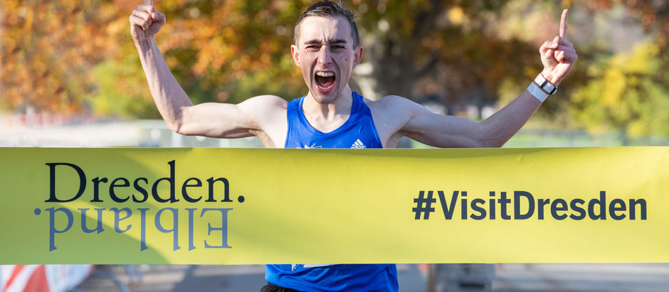 Jonas Müller famos – Sieg beim Elite-Marathon in Dresden