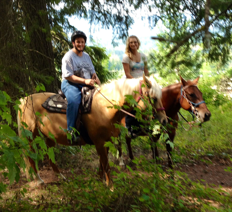 CC on a horse break-Aug 4-2014.JPG