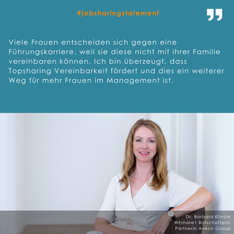 Jobsharing Statement Barbara Künzle