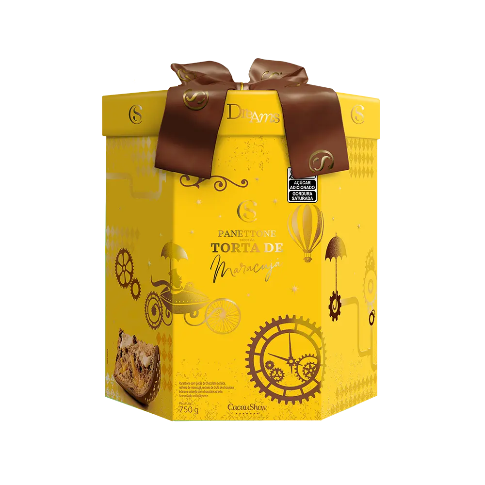 Cacau Show Panettone Dreams Torta de Maracujá 750g