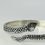 Thumbnail: Silver Boho Snake Cuff Front View